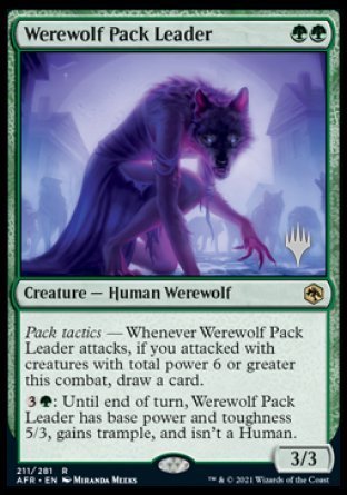 Werewolf Pack Leader (Promo Pack) [Dungeons & Dragons: Adventures in the Forgotten Realms Promos] | Tacoma Games