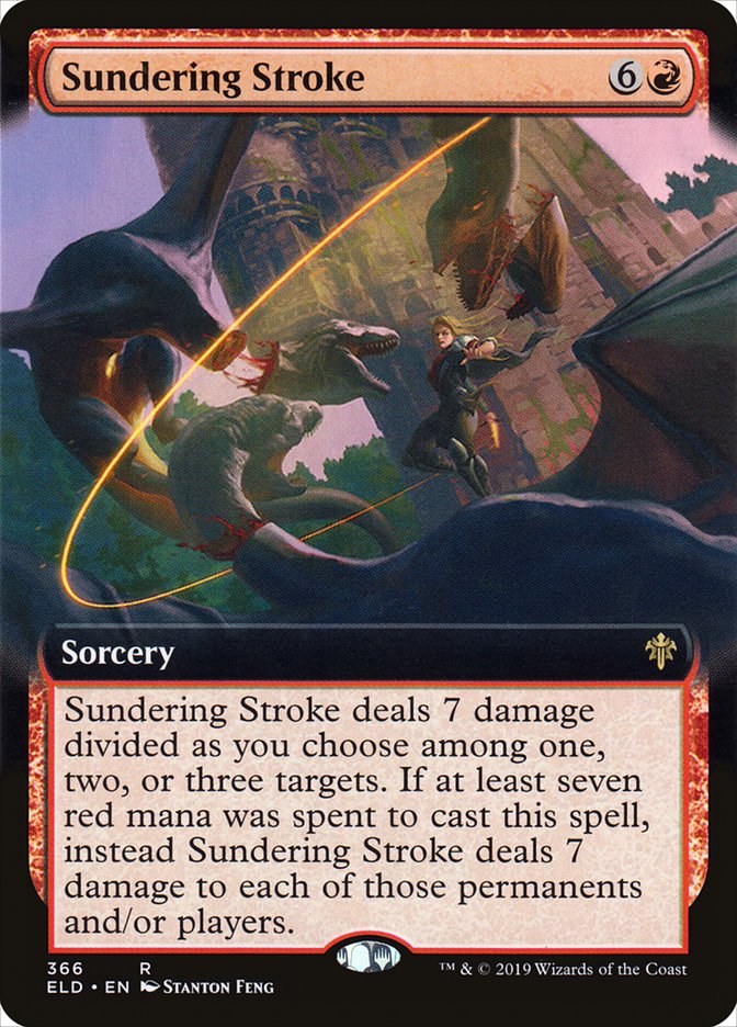 Sundering Stroke (Extended Art) [Throne of Eldraine] | Tacoma Games