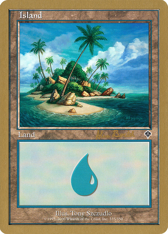 Island (ab335b) (Alex Borteh) [World Championship Decks 2001] | Tacoma Games