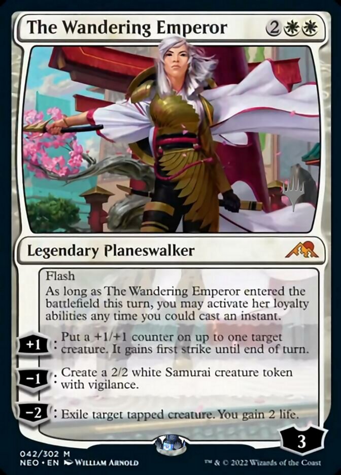 The Wandering Emperor (Promo Pack) [Kamigawa: Neon Dynasty Promos] | Tacoma Games