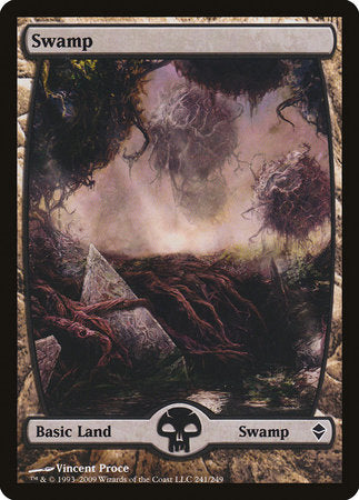 Swamp (241) - Full Art [Zendikar] | Tacoma Games