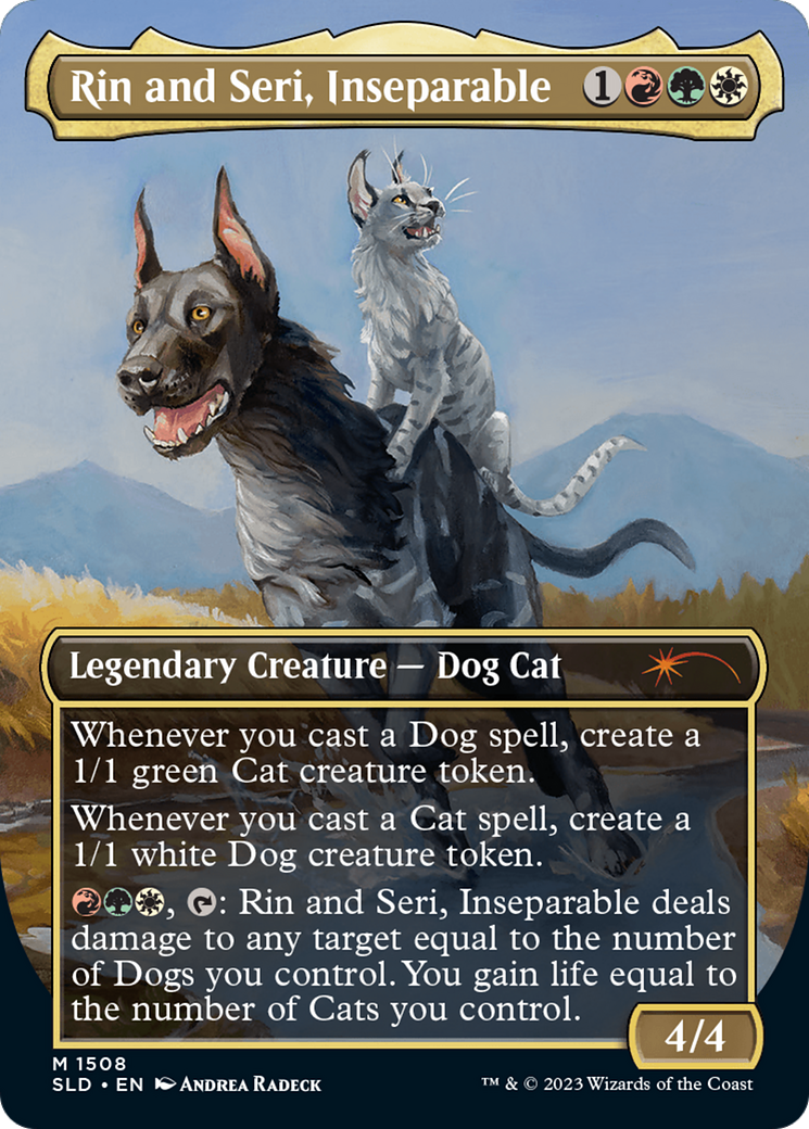 Rin and Seri, Inseparable (1508) // Rin and Seri, Inseparable [Secret Lair Commander Deck: Raining Cats and Dogs] | Tacoma Games