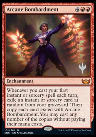 Arcane Bombardment (Promo Pack) [Streets of New Capenna Promos] | Tacoma Games
