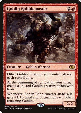 Goblin Rabblemaster [Duel Decks: Merfolk vs. Goblins] | Tacoma Games