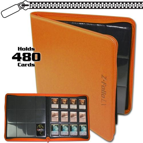 BCW SUPPLIES: Z-FOLIO - 12-POCKET LX ORANGE | Tacoma Games