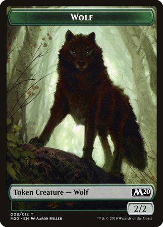 Wolf Token [Core Set 2020 Tokens] | Tacoma Games