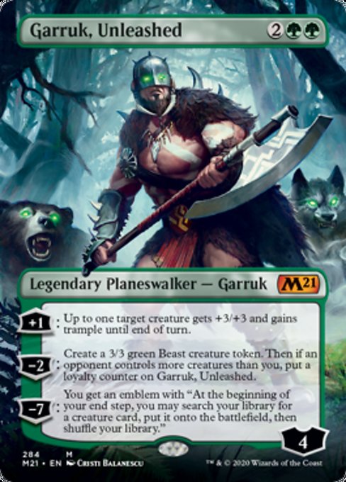 Garruk, Unleashed (Borderless) [Core Set 2021] | Tacoma Games