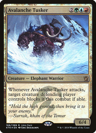 Avalanche Tusker [Khans of Tarkir Promos] | Tacoma Games