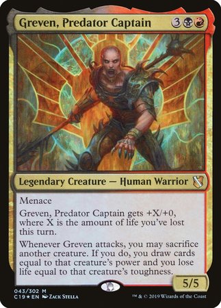 Greven, Predator Captain [Commander 2019] | Tacoma Games