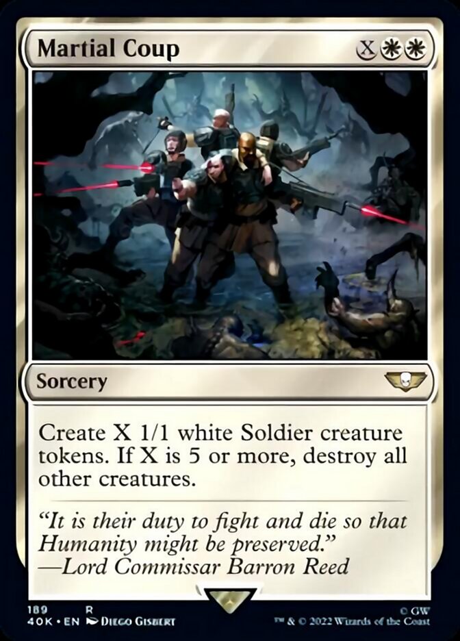 Martial Coup (Surge Foil) [Universes Beyond: Warhammer 40,000] | Tacoma Games