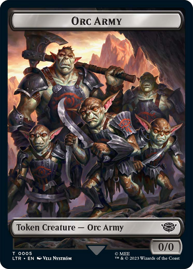 Food (10) // Orc Army (05) Double-Sided Token [The Lord of the Rings: Tales of Middle-Earth Tokens] | Tacoma Games