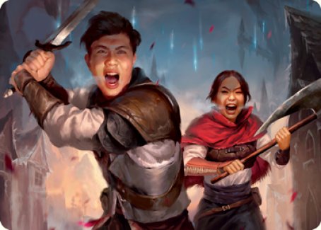 Daybreak Combatants Art Card [Innistrad: Crimson Vow Art Series] | Tacoma Games