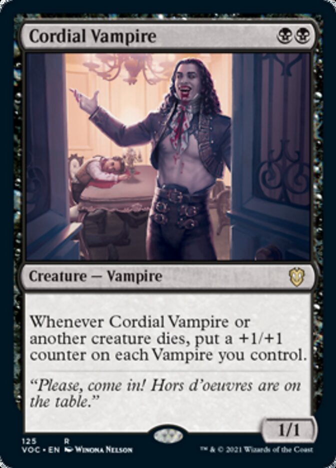 Cordial Vampire [Innistrad: Crimson Vow Commander] | Tacoma Games