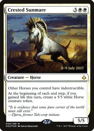 Crested Sunmare [Hour of Devastation Promos] | Tacoma Games