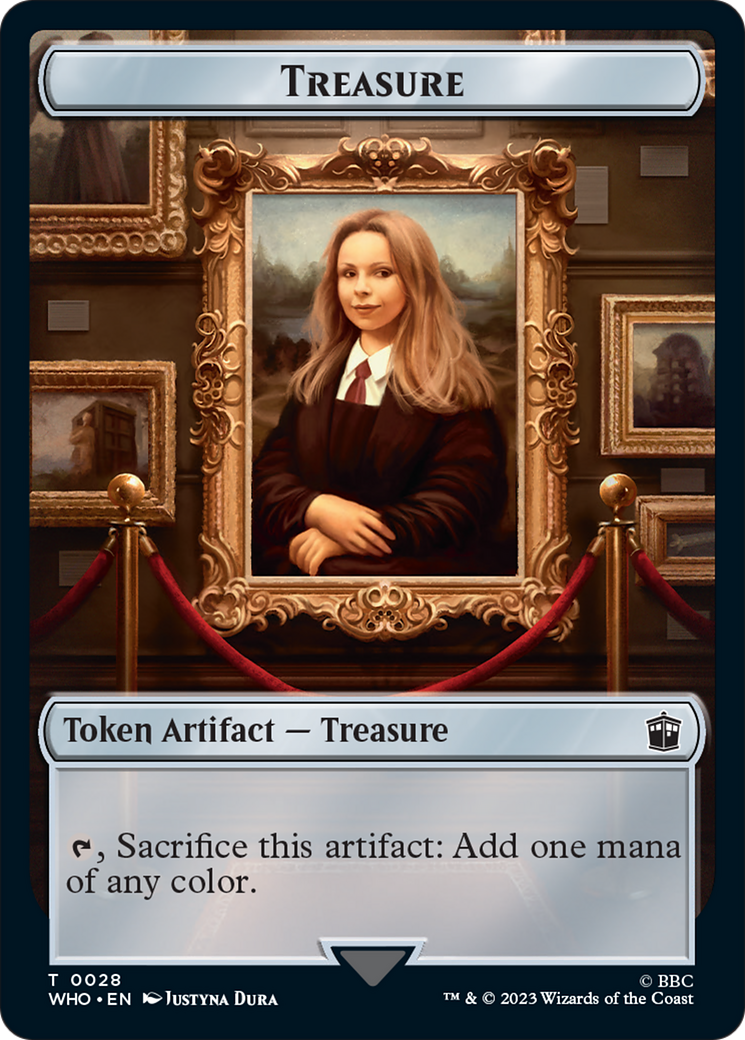 Horse // Treasure (0028) Double-Sided Token [Doctor Who Tokens] | Tacoma Games