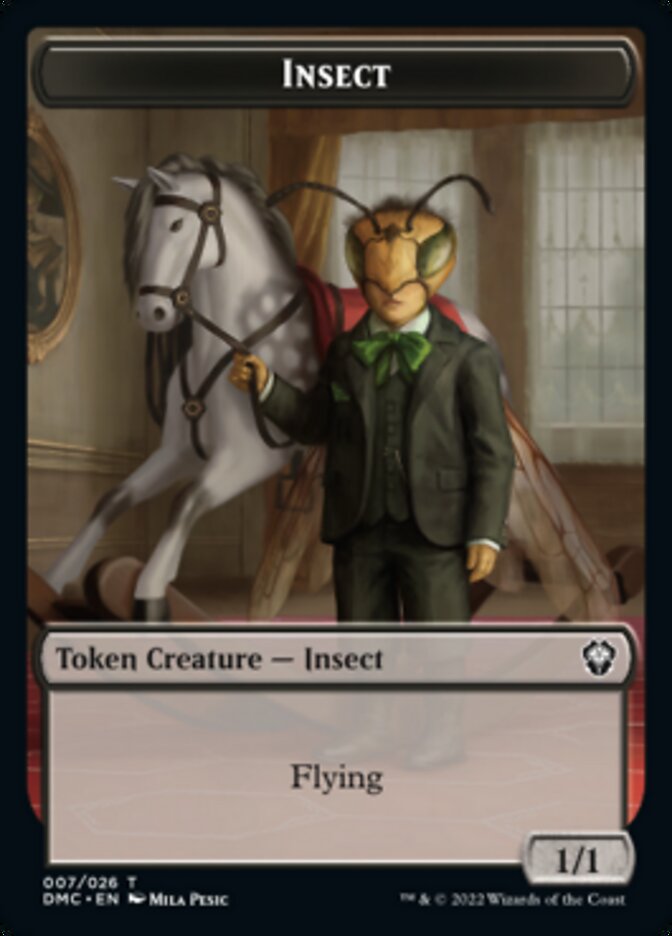 Insect Token [Dominaria United Commander Tokens] | Tacoma Games