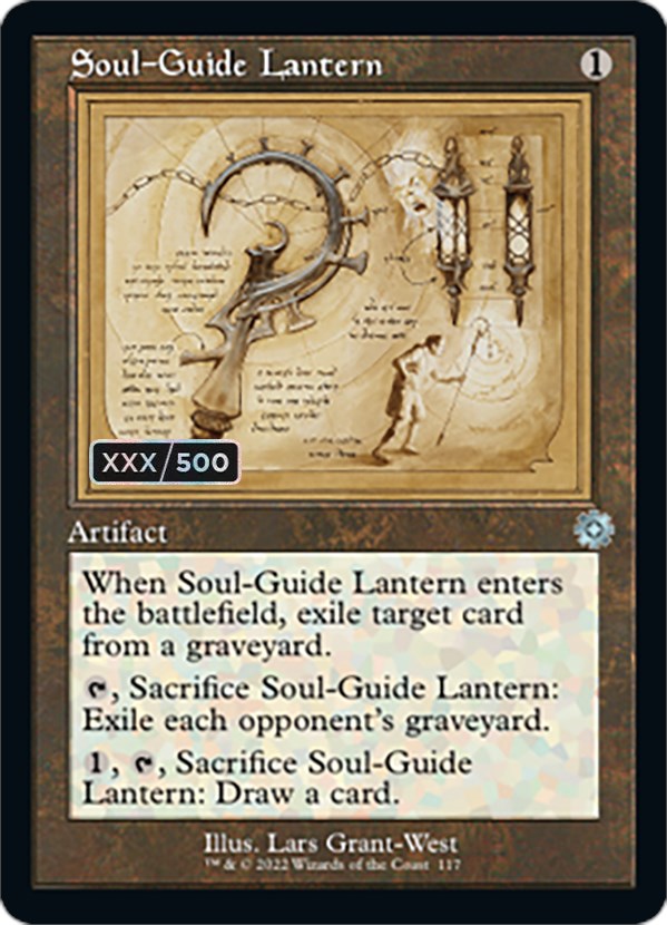 Soul-Guide Lantern (Retro Schematic) (Serial Numbered) [The Brothers' War Retro Artifacts] | Tacoma Games