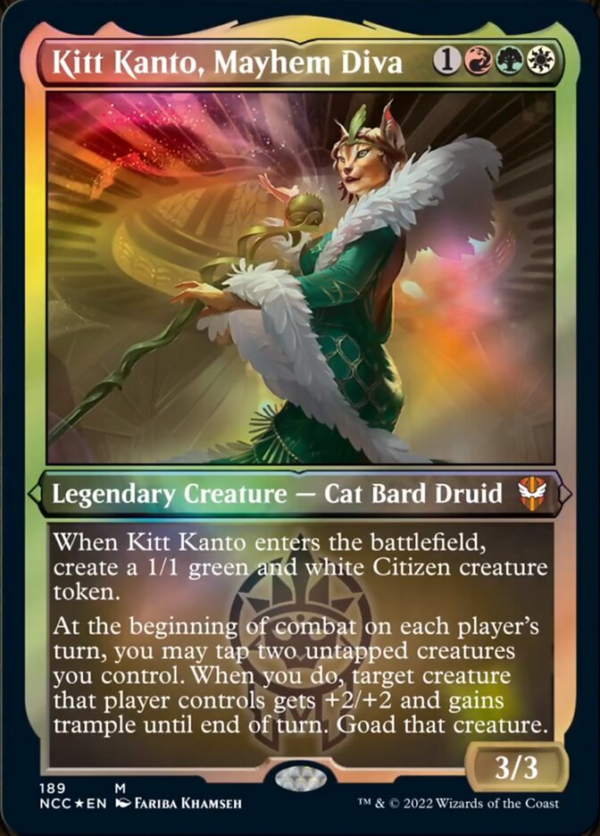 Kitt Kanto, Mayhem Diva (Display Commander) [Streets of New Capenna Commander] | Tacoma Games