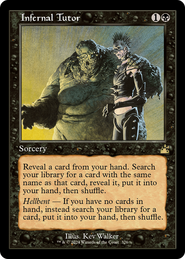 Infernal Tutor (Retro Frame) [Ravnica Remastered] | Tacoma Games
