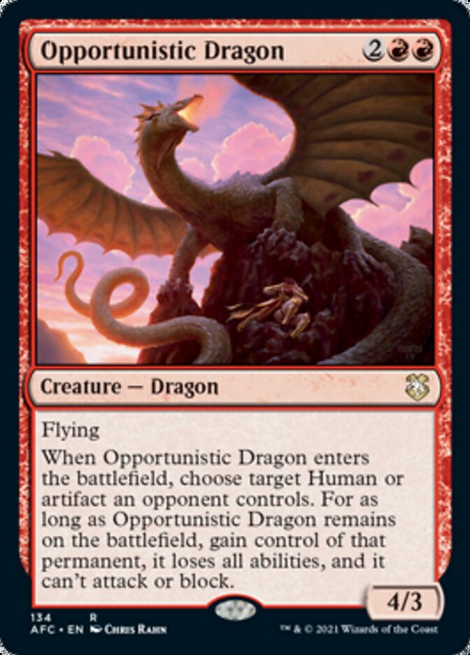 Opportunistic Dragon [Dungeons & Dragons: Adventures in the Forgotten Realms Commander] | Tacoma Games