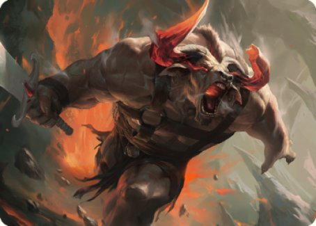 Furious Bellow Art Card [Dominaria United Art Series] | Tacoma Games