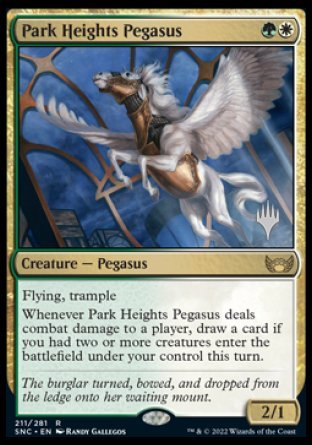 Park Heights Pegasus (Promo Pack) [Streets of New Capenna Promos] | Tacoma Games