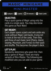 Mini-Master (Magic Minigame) [Commander Legends: Battle for Baldur's Gate Minigame] | Tacoma Games
