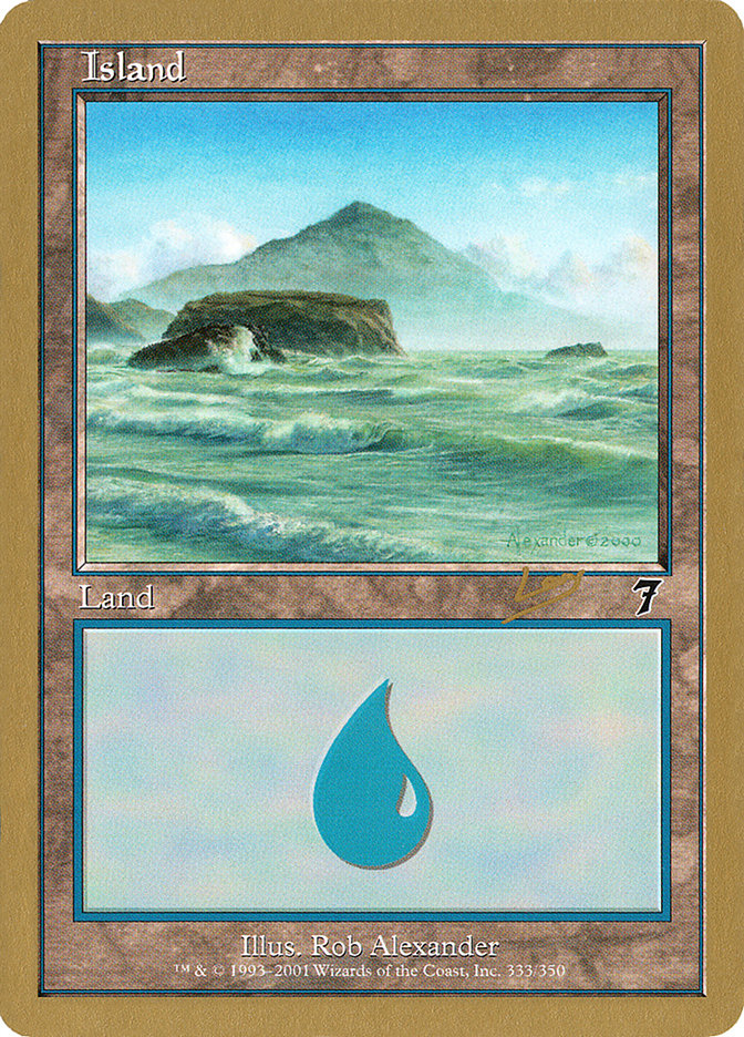 Island (333) (Raphael Levy) [World Championship Decks 2002] | Tacoma Games