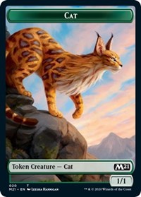 Cat (020) // Soldier Double-sided Token [Core Set 2021 Tokens] | Tacoma Games