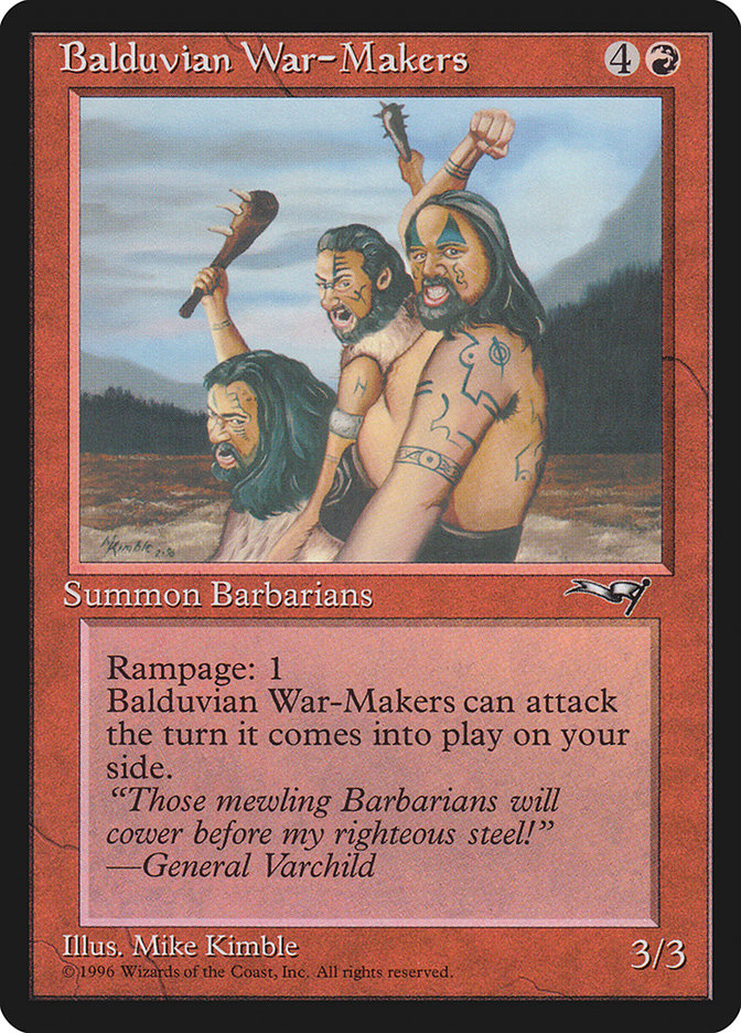 Balduvian War-Makers (Treeline Background) [Alliances] | Tacoma Games