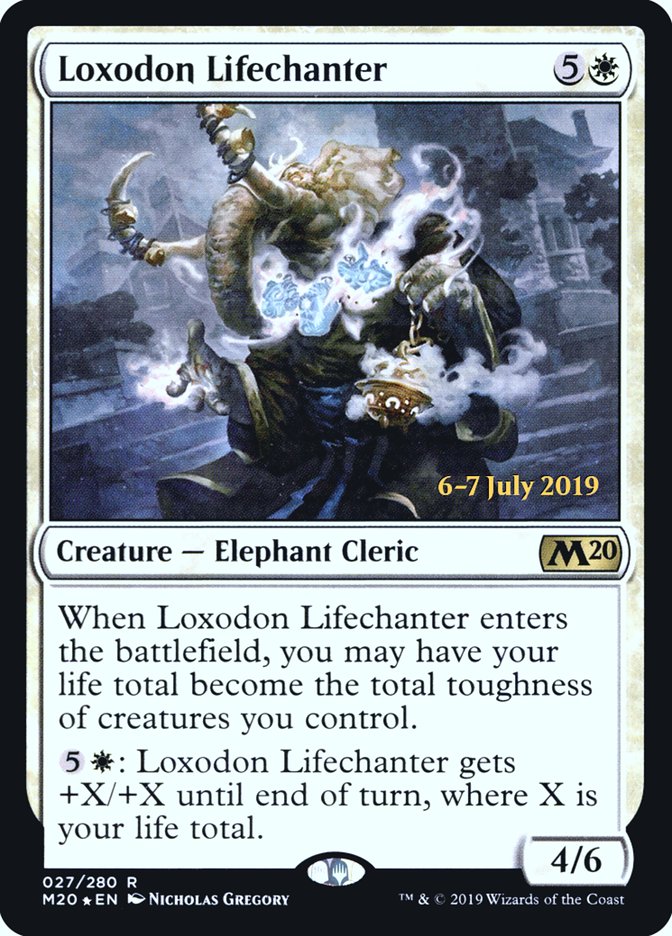 Loxodon Lifechanter  [Core Set 2020 Prerelease Promos] | Tacoma Games