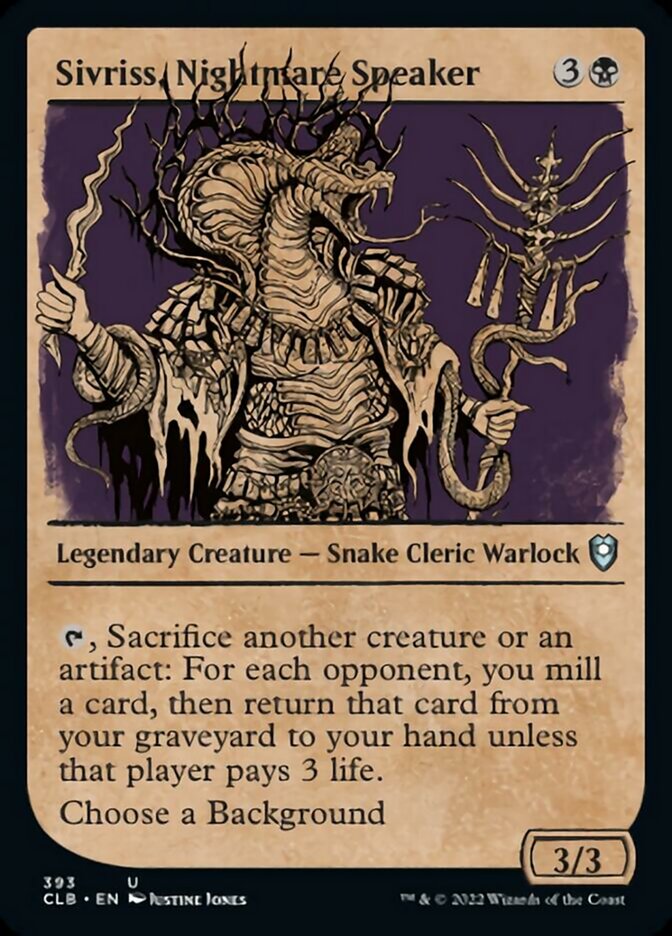 Sivriss, Nightmare Speaker (Showcase) [Commander Legends: Battle for Baldur's Gate] | Tacoma Games