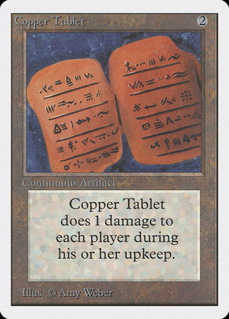 Copper Tablet [Unlimited Edition] | Tacoma Games