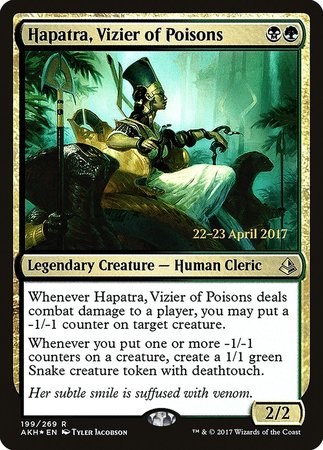 Hapatra, Vizier of Poisons [Amonkhet Promos] | Tacoma Games