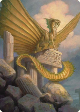 Ancient Gold Dragon Art Card (05) [Commander Legends: Battle for Baldur's Gate Art Series] | Tacoma Games