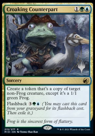 Croaking Counterpart (Promo Pack) [Innistrad: Midnight Hunt Promos] | Tacoma Games