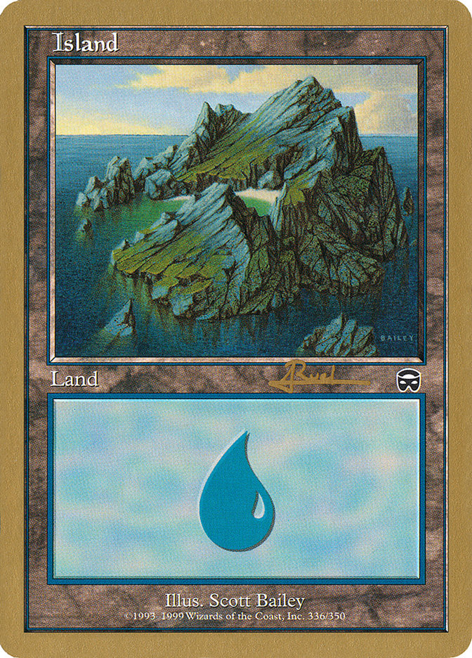 Island (ar336a) (Antoine Ruel) [World Championship Decks 2001] | Tacoma Games