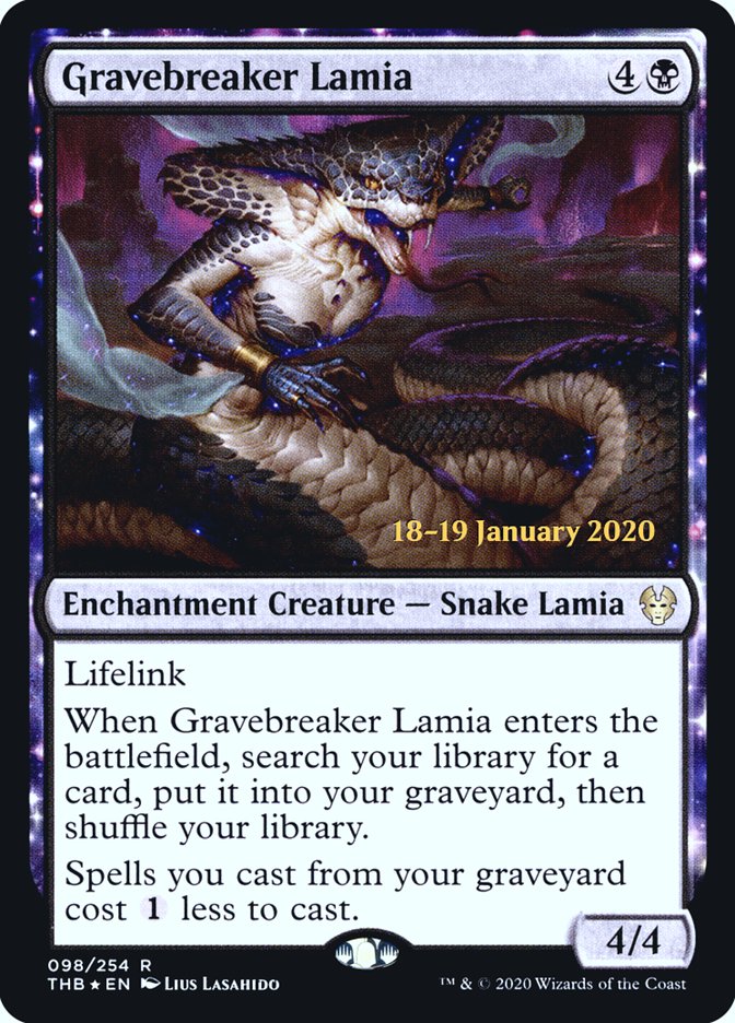 Gravebreaker Lamia [Theros Beyond Death Prerelease Promos] | Tacoma Games