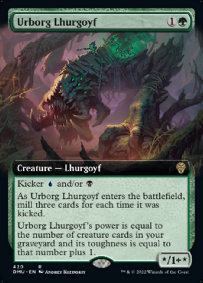 Urborg Lhurgoyf (Extended Art) [Dominaria United] | Tacoma Games