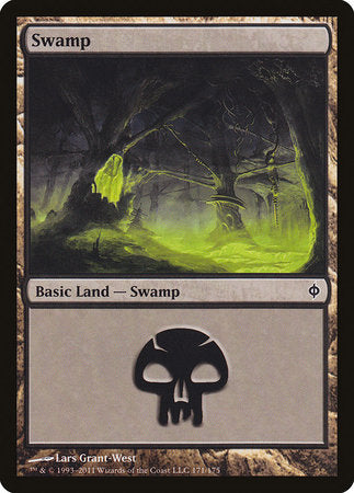 Swamp (171) [New Phyrexia] | Tacoma Games