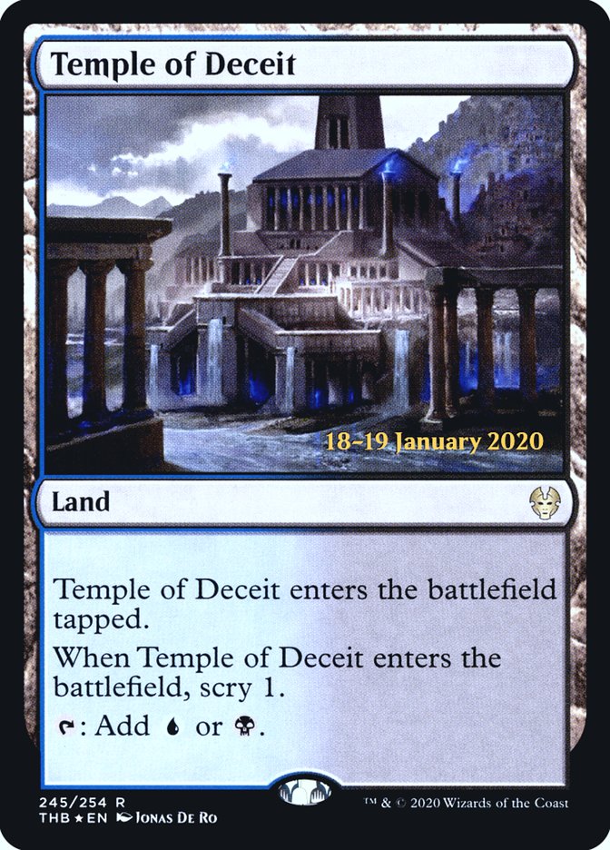 Temple of Deceit [Theros Beyond Death Prerelease Promos] | Tacoma Games