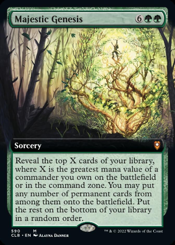 Majestic Genesis (Extended Art) [Commander Legends: Battle for Baldur's Gate] | Tacoma Games