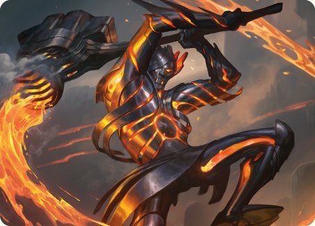 Forgehammer Centurion Art Card [Phyrexia: All Will Be One Art Series] | Tacoma Games