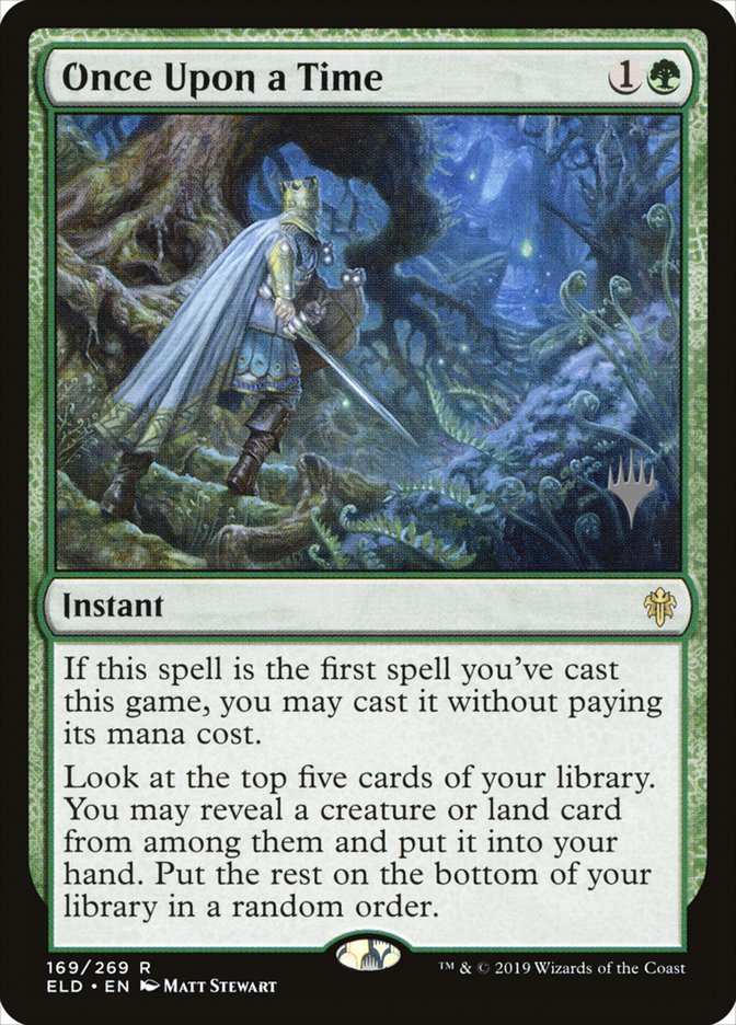 Once Upon a Time (Promo Pack) [Throne of Eldraine Promos] | Tacoma Games