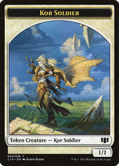 Kor Soldier // Pegasus Double-sided Token [Commander 2014 Tokens] | Tacoma Games