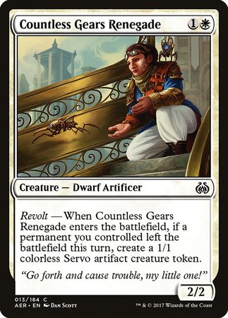 Countless Gears Renegade [Aether Revolt] | Tacoma Games