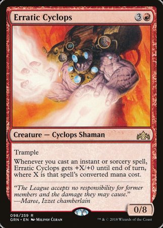 Erratic Cyclops [Guilds of Ravnica] | Tacoma Games