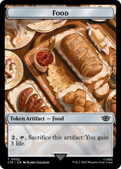 Treasure // Food (0022) Double-Sided Token (Surge Foil) [The Lord of the Rings: Tales of Middle-Earth Tokens] | Tacoma Games