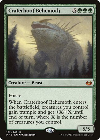 Craterhoof Behemoth [Modern Masters 2017] | Tacoma Games