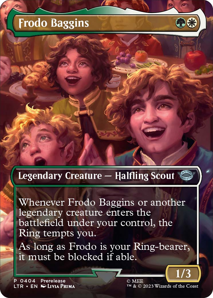 Frodo Baggins (Borderless Alternate Art) [The Lord of the Rings: Tales of Middle-Earth] | Tacoma Games